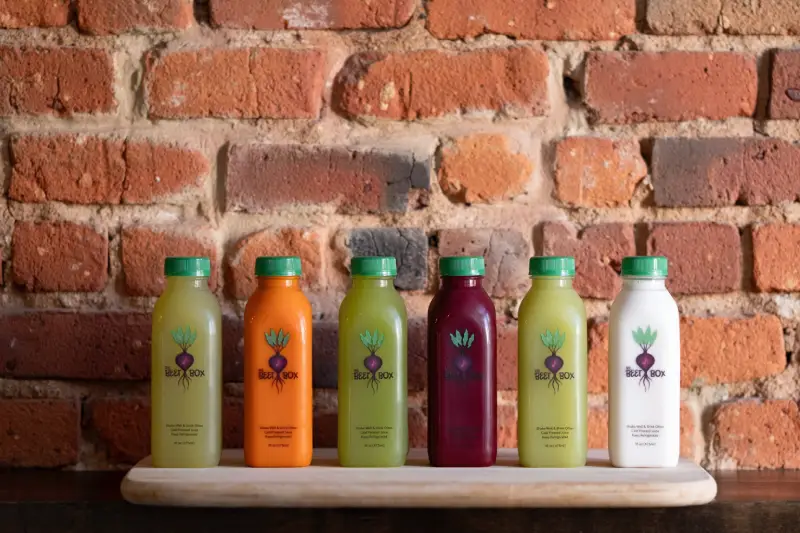 Cold pressed juices detail